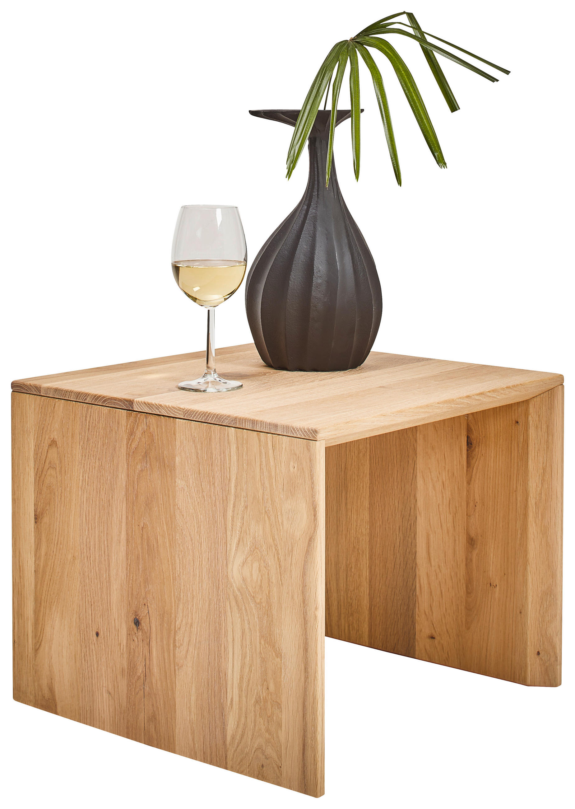 COUCHTISCH in Holz 45/45/37 cm  - Eiche Bianco/Eichefarben, Natur, Holz (45/45/37cm) - Valnatura