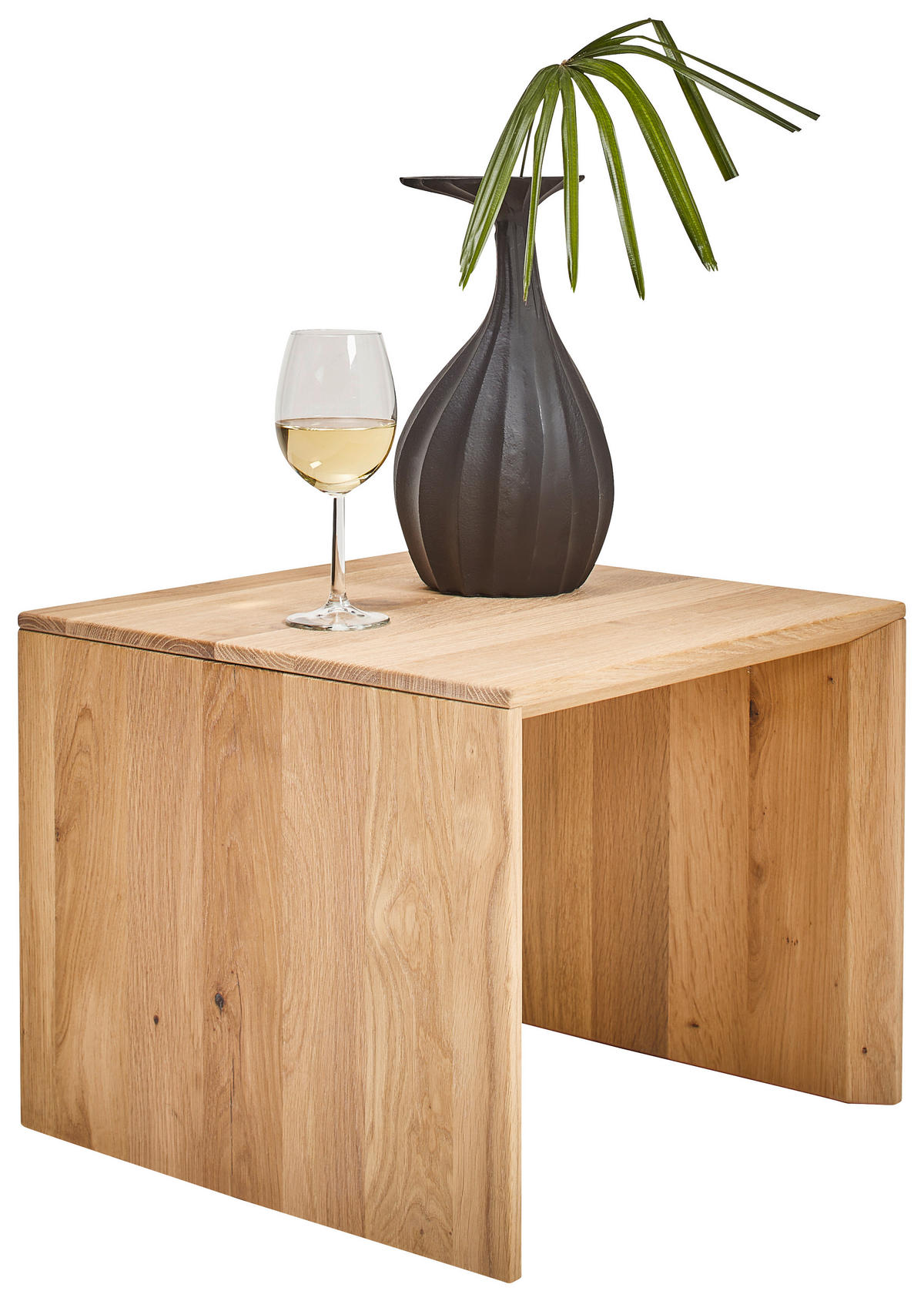 COUCHTISCH in Holz 45/45/37 cm  - Eiche Bianco/Eichefarben, Natur, Holz (45/45/37cm) - Valnatura