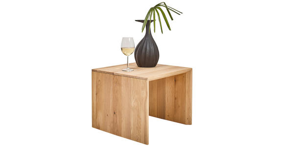 COUCHTISCH in Holz 45/45/37 cm  - Eiche Bianco/Eichefarben, Natur, Holz (45/45/37cm) - Valnatura