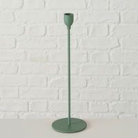 KERZENHALTER - Grün, Basics, Metall (33cm) - Ambia Home
