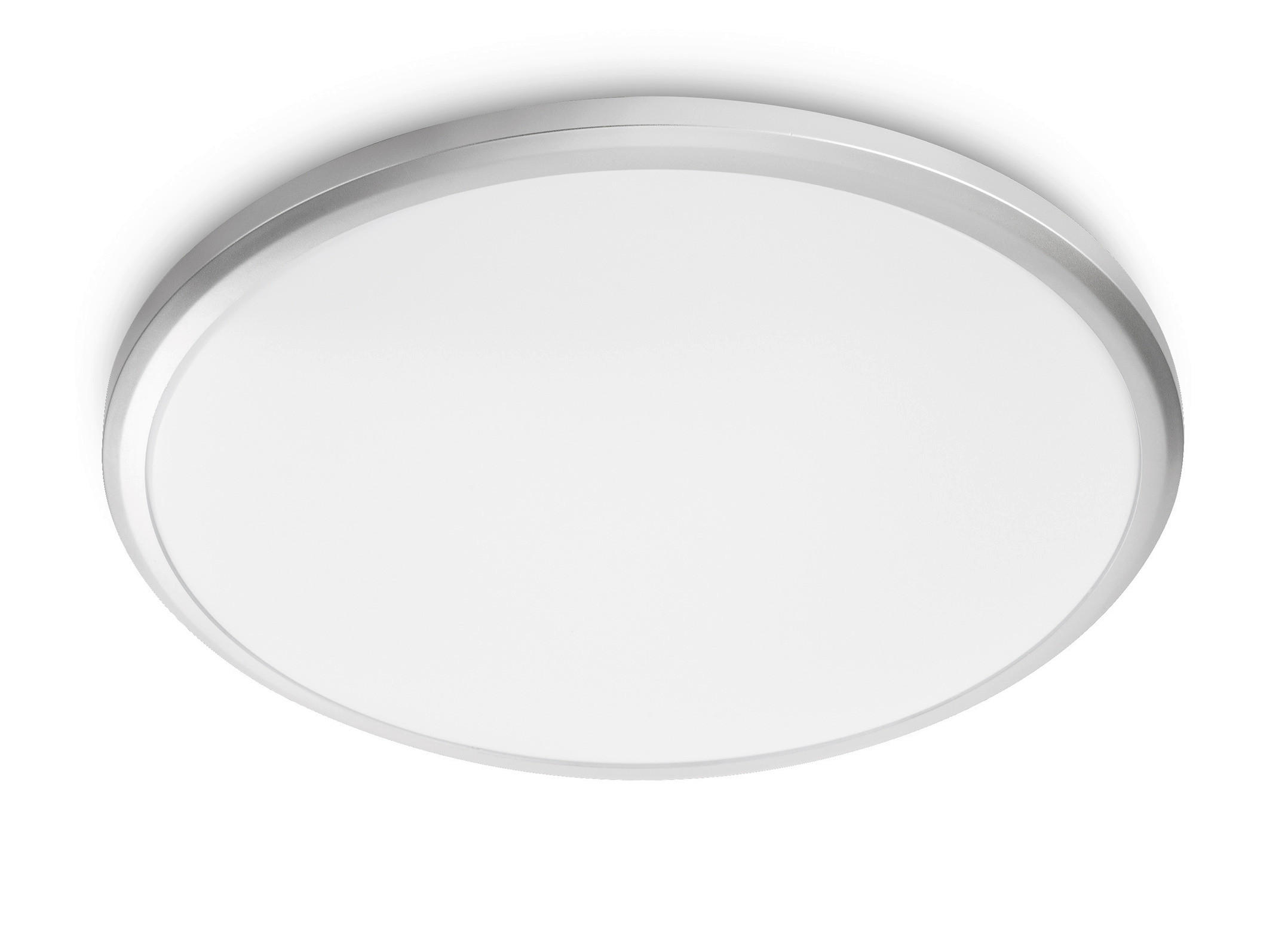 LED-DECKENLEUCHTE 34,7/6,8 cm   - Silberfarben, KONVENTIONELL, Kunststoff (34,7/6,8cm) - Philips