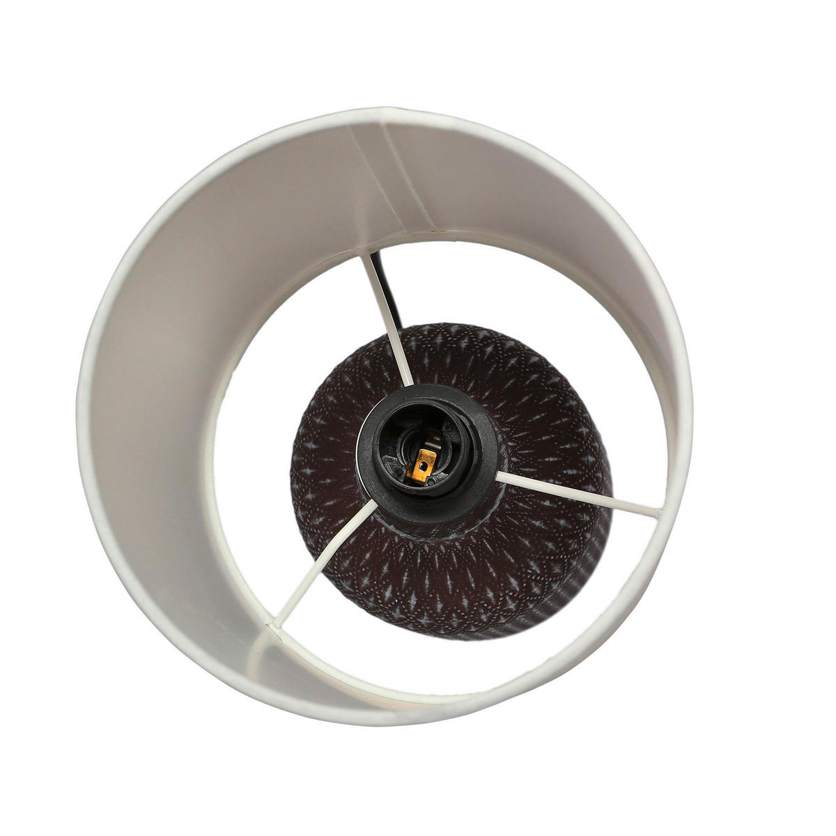 BORDSLAMPA 15/15/32 cm   - vit/pink, Klassisk, textil/plast (15/15/32cm)