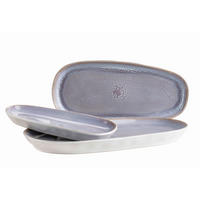 SERVIERPLATTEN-SET ELEA  - Flieder, Basics, Keramik - Mäser