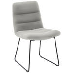 STUHL  in Cord Textil  - Greige/Schwarz, Design, Textil/Metall (52/88/66cm) - Dieter Knoll