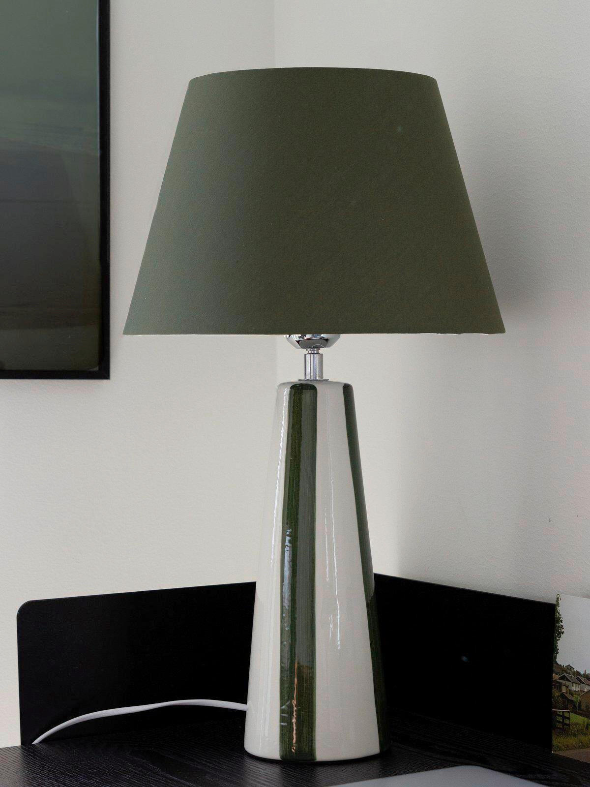 TISCHLEUCHTE 30/54 cm   - Dunkelgrün, LIFESTYLE, Keramik (30/54cm)