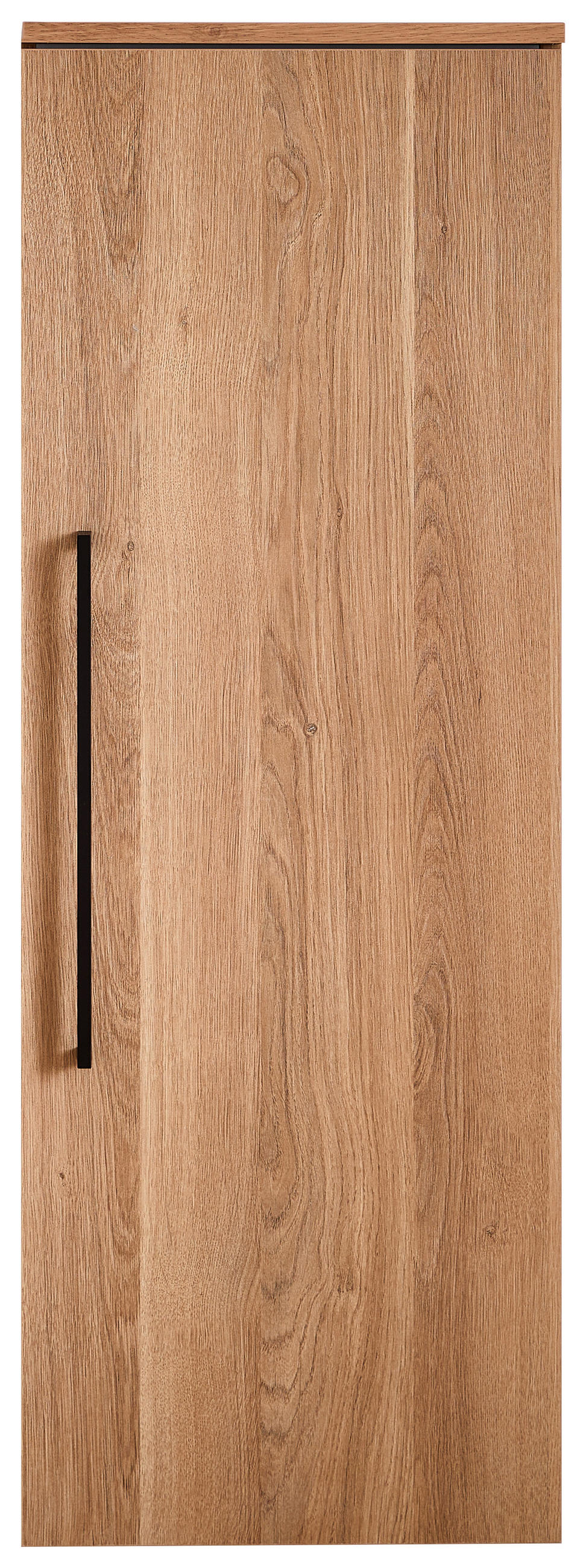 MIDISCHRANK  - Eichefarben/Schwarz, KONVENTIONELL, Glas/Holzwerkstoff (40/113,6/30cm) - Novel