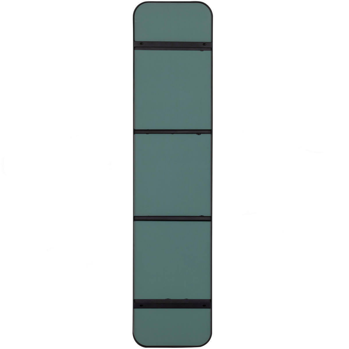 WANDSPIEGEL 40/170/5 cm    in rechteckig  - Schwarz, Basics, Glas/Metall (40/170/5cm) - Livetastic