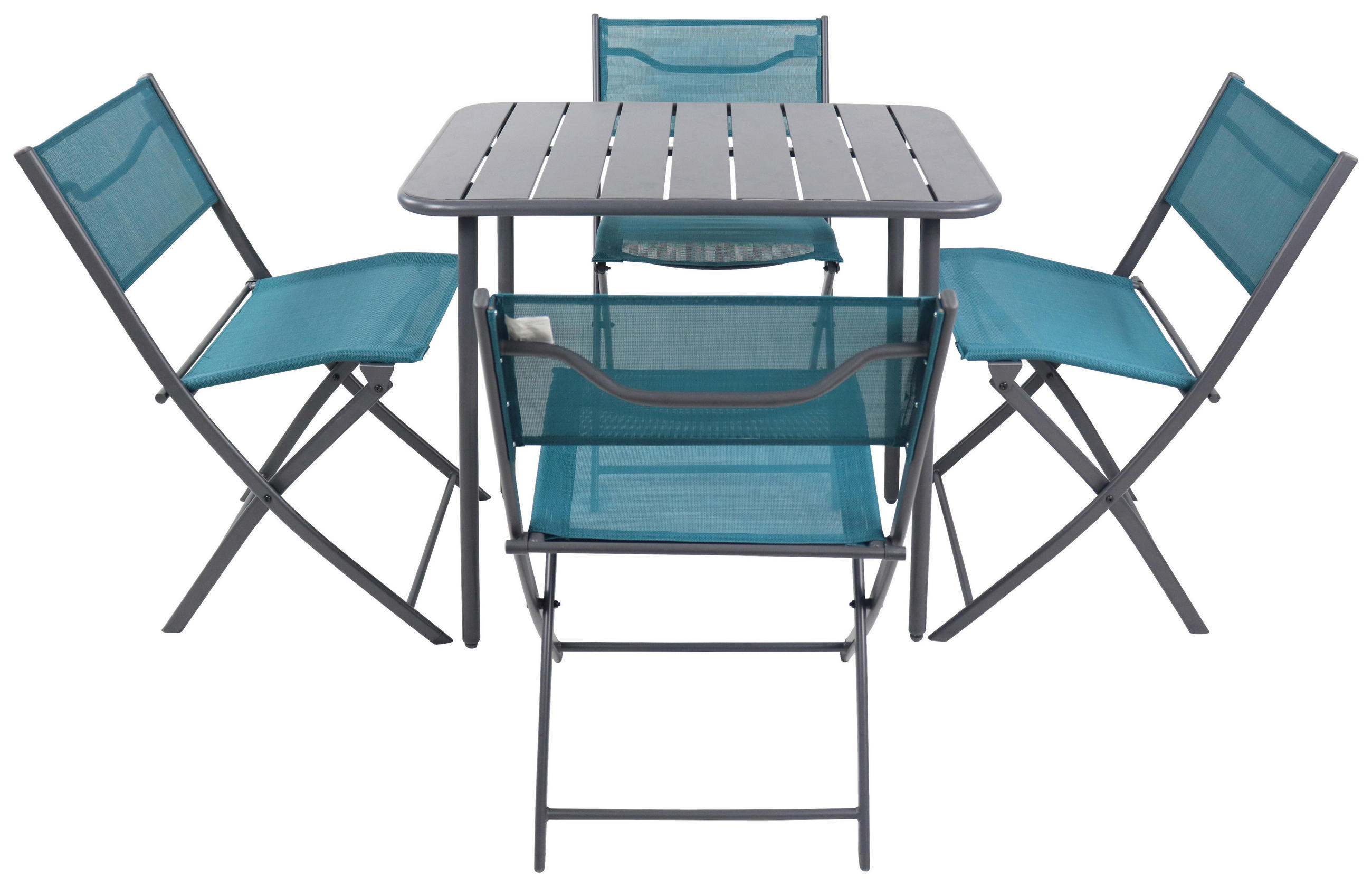 UTESET  - turkos/svart, Modern, metall/textil - Ambia Garden