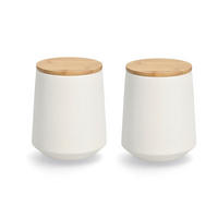 VORRATSDOSENSET  - Weiß, Basics, Keramik (13/15,4cm) - Zeller Present