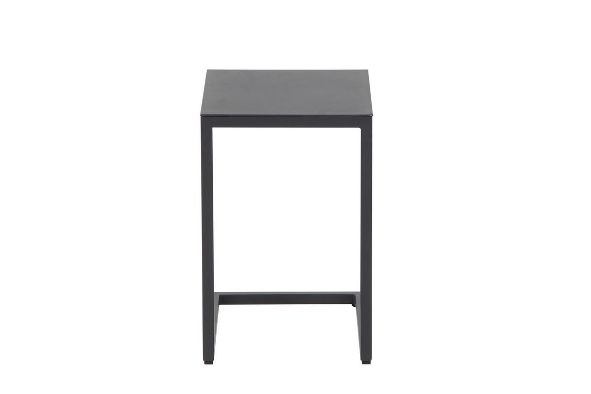 GARTENBEISTELLTISCH  - Anthrazit, Basics, Metall (33,5/50/40cm) - Siena Garden