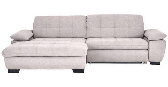 ECKSOFA in Webstoff Hellrosa  - Hellrosa/Schwarz, Design, Textil/Metall (180/265cm) - Carryhome