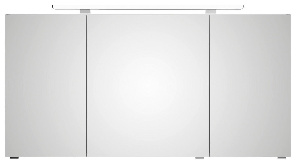 BADEZIMMER 3-teilig  in 144 cm  - Chromfarben/Graphitfarben, MODERN, Glas/Keramik (144cm) - Sadena
