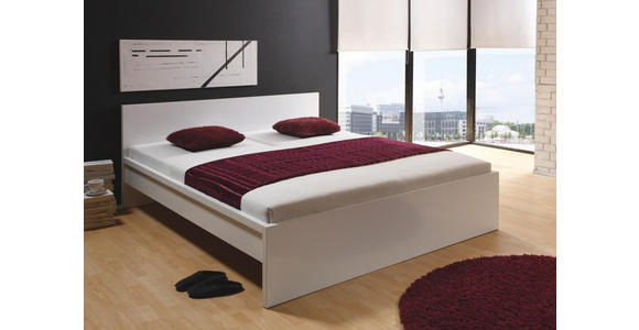 BETT 140/200 cm in Weiß - Weiß, KONVENTIONELL (140/200cm) - Carryhome