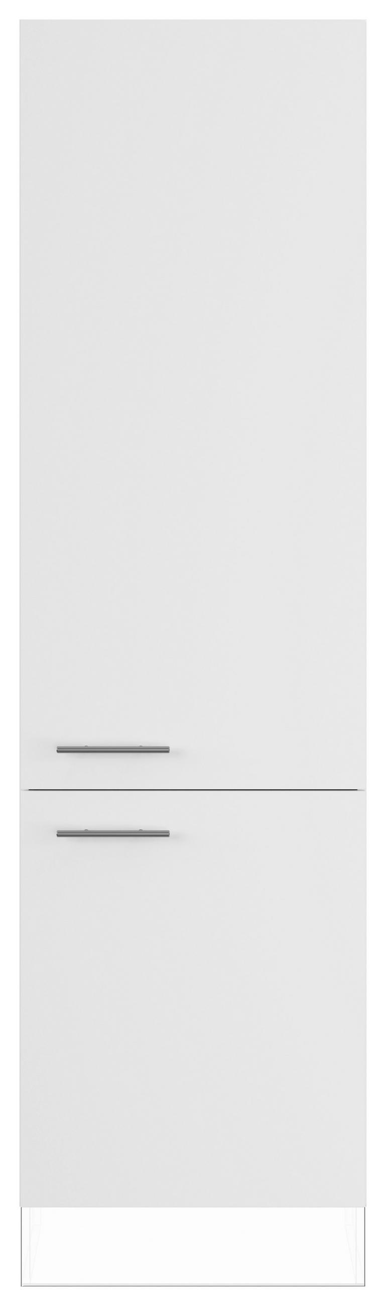 GESCHIRRSCHRANK 60/220,6/57,6 cm  in Weiß  - Edelstahlfarben/Weiß, Basics, Holzwerkstoff/Metall (60/220,6/57,6cm) - Impuls