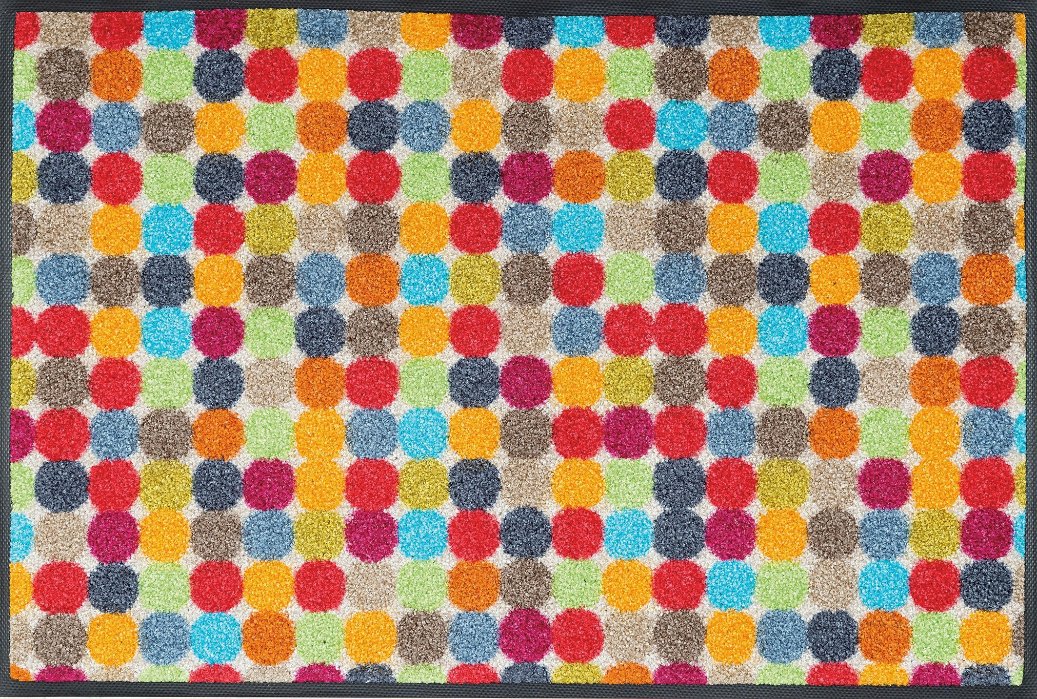 wash+dry FUßMATTE Mikado Dots Mehrfarbig 50x75 cm