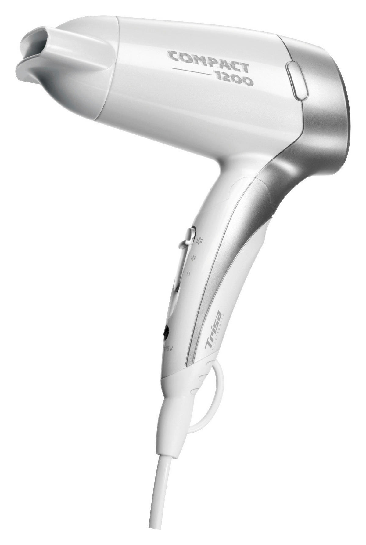 HAARTROCKNER - Weiss/Silberfarben, Modern, Kunststoff (18/11/7cm)