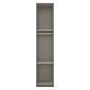 DREHTÜRENSCHRANK 47/229/54 cm 1-türig Grau  - Alufarben/Grau, MODERN, Holzwerkstoff (47/229/54cm) - Rauch Möbel