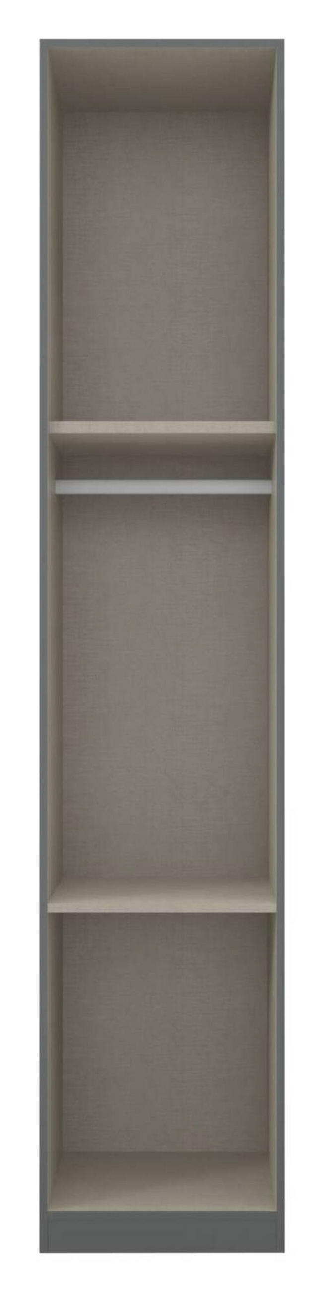 DREHTÜRENSCHRANK in Grau  - Alufarben/Grau, Modern, Holzwerkstoff (47/229/54cm) - Rauch Möbel