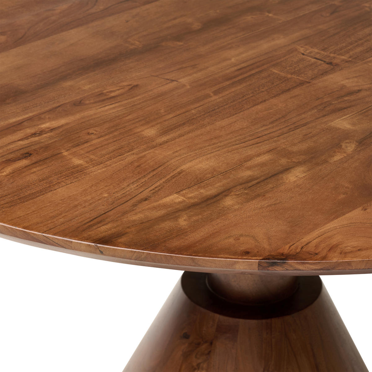 ESSTISCH 115/115/76 cm Echtholz  Holz gastro- und objekttauglich rund Akaziefarben  - Akaziefarben, MODERN, Holz (115/115/76cm) - P & B