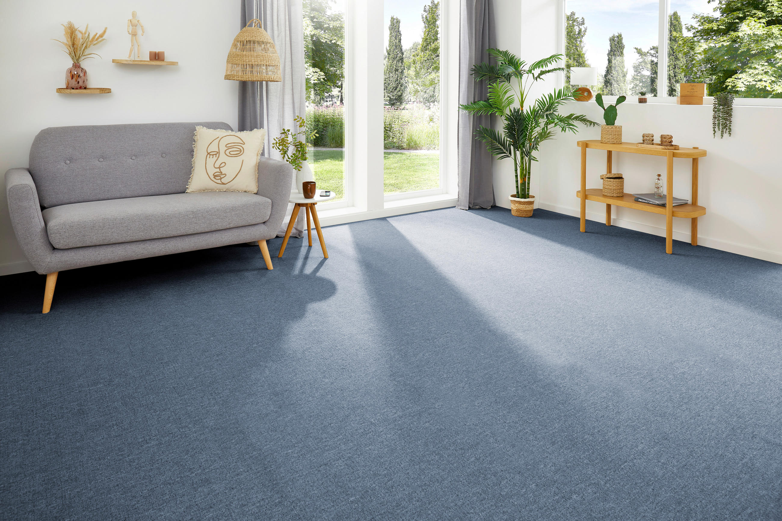 TEPPICHBODEN - Blau, KONVENTIONELL, Textil (400/200cm)