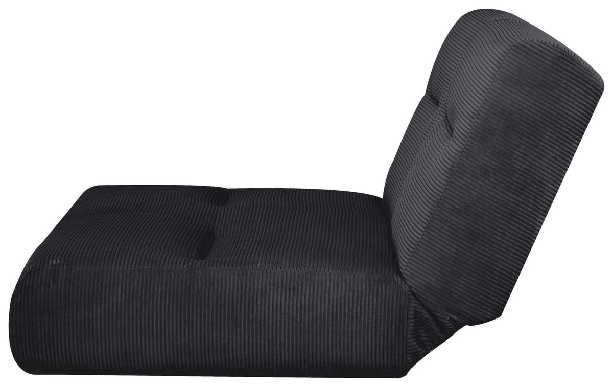 SCHLAFSOFA in Cord Schwarz  - Schwarz, Design, Textil (159/88/160cm) - Livetastic