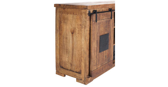 SIDEBOARD in 145/85/45 cm - Schwarz/Naturfarben, KONVENTIONELL, Holz/Holzwerkstoff (145/85/45cm) - Landscape