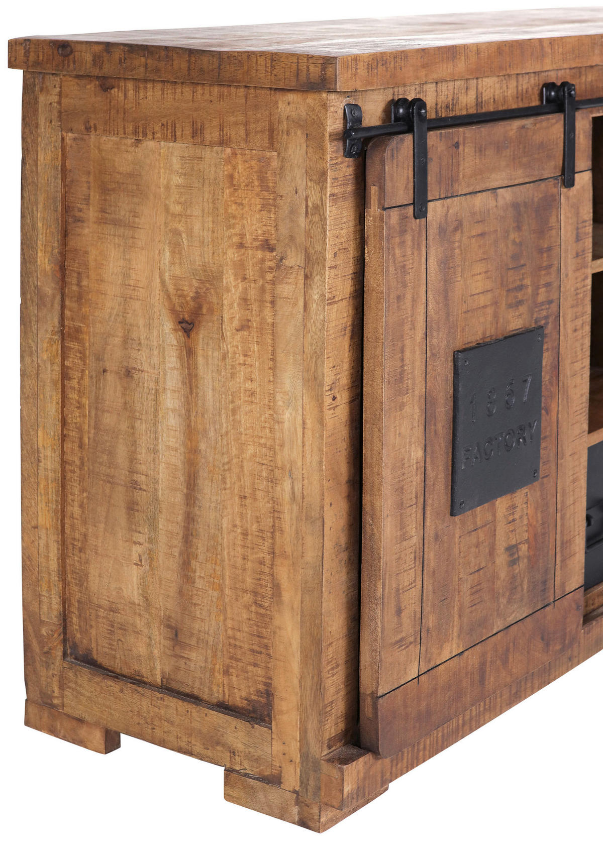 SIDEBOARD 145/85/45 cm  in Naturfarben, Schwarz  - Schwarz/Naturfarben, KONVENTIONELL, Holz/Holzwerkstoff (145/85/45cm) - Landscape