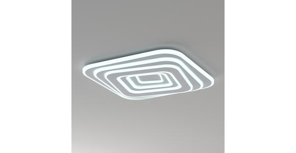 LED-DECKENLEUCHTE 53/53/5,5 cm   - Weiß, Design, Kunststoff/Metall (53/53/5,5cm) - Novel