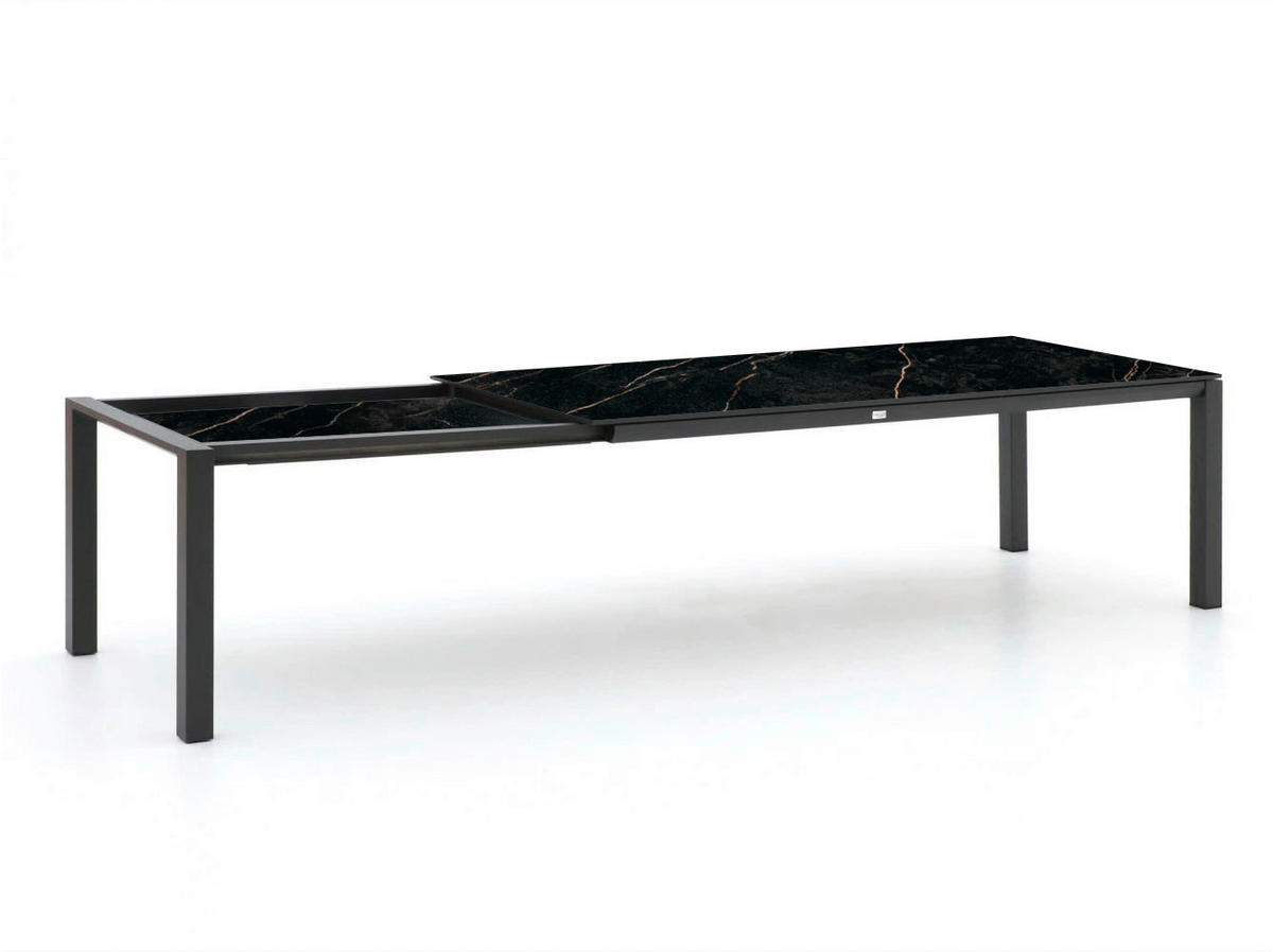 GARTENTISCH Metall, Kunststoff  - Anthrazit, Modern, Kunststoff/Metall (100/220cm) - Tierra Outdoor