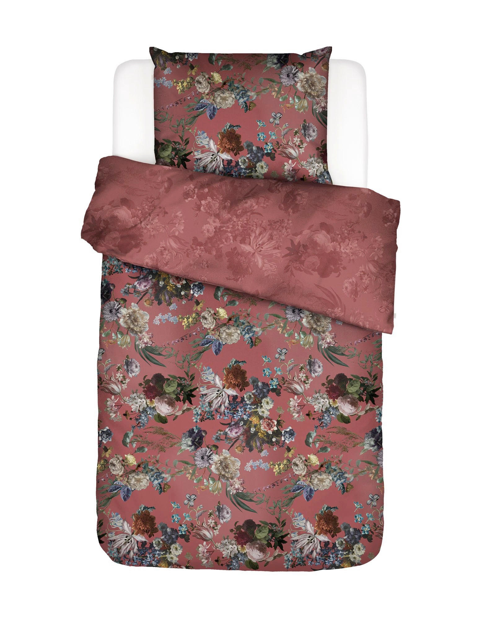 WENDEBETTWÄSCHE 2-teilig SS22 Satin  - Rot, KONVENTIONELL, Textil (155/220cm) - Essenza