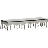 ETAJERĂ DE PERETE 88/18/25 cm  - argintiu, Modern, metal (88/18/25cm) - Ambia Home