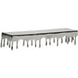 WANDREGAL 88/18/25 cm - Silberfarben, MODERN, Metall (88/18/25cm) - Ambia Home