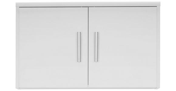 AUFSATZSCHRANK - Silberfarben/Weiß, KONVENTIONELL, Holzwerkstoff/Kunststoff (72/43/54cm) - Xora