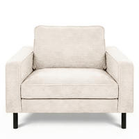 FOTELJA tekstil  krem   - crna/krem, Design, tekstil/metal (88/85/92cm) - Livetastic