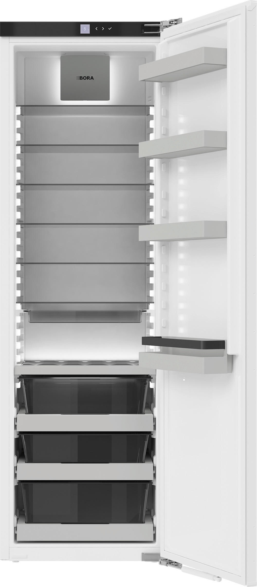 KÜHLSCHRANK 55,9/177/54,6 cm C178K  - Weiß, Basics, Glas/Kunststoff (55,9/177/54,6cm) - Bora