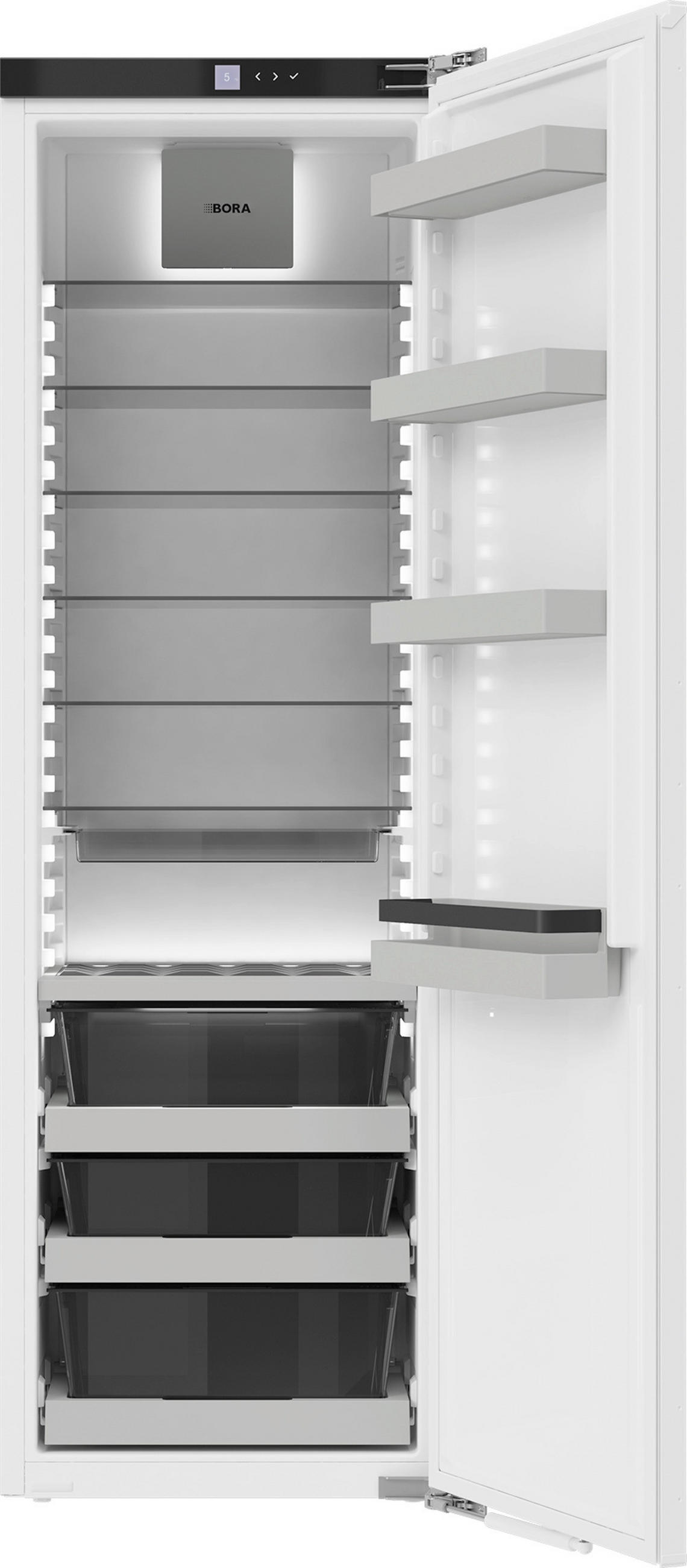 KÜHLSCHRANK 55,9/177/54,6 cm C178K  - Weiß, Basics, Glas/Kunststoff (55,9/177/54,6cm) - Bora