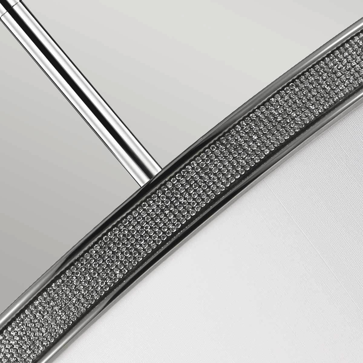 HÄNGELEUCHTE 50.8/47.8 cm  - Nickelfarben, KONVENTIONELL, Glas/Metall (50.8/47.8cm) - Elstead Lighting