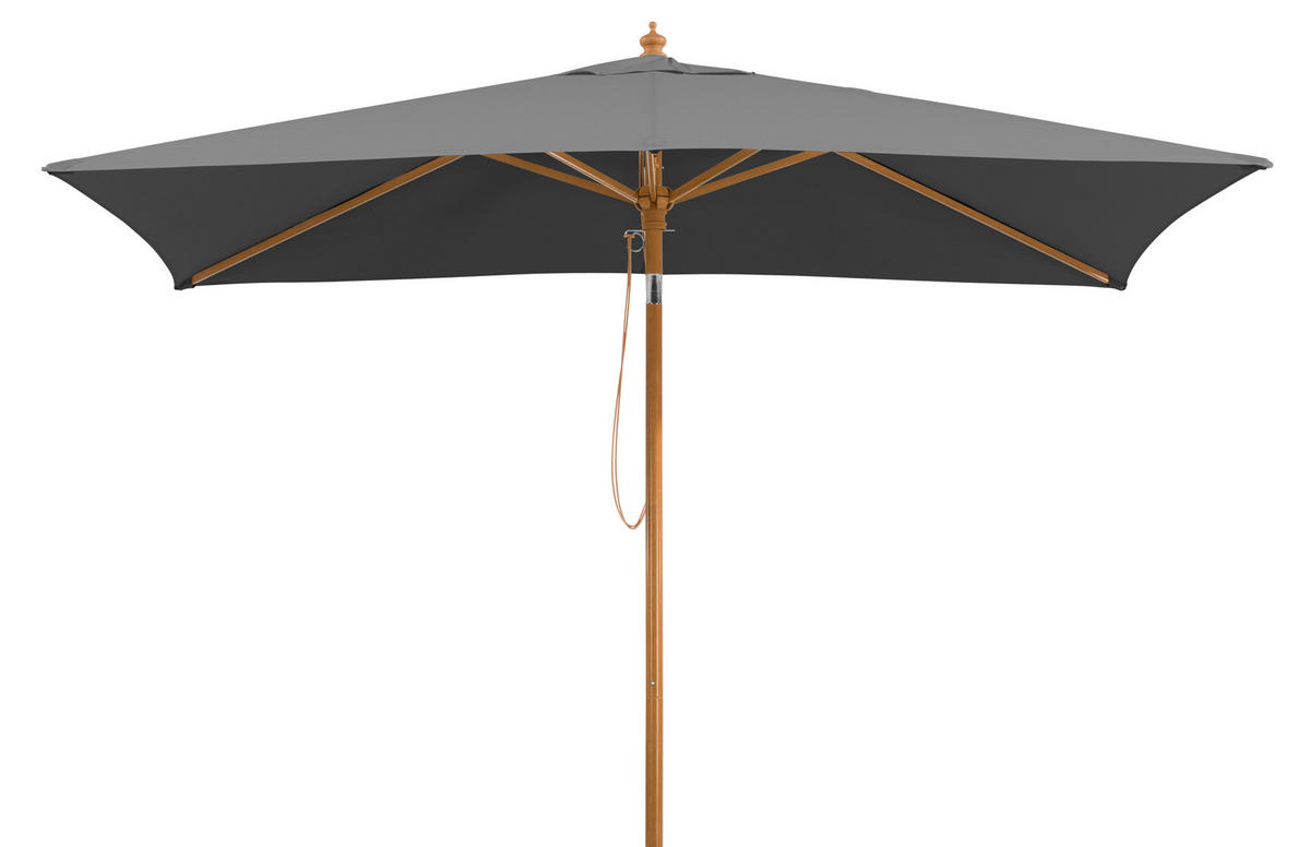 SONNENSCHIRM 300 cm Anthrazit  - Anthrazit/Buchefarben, Basics, Textil/Metall (200/261/300cm) - Schneider