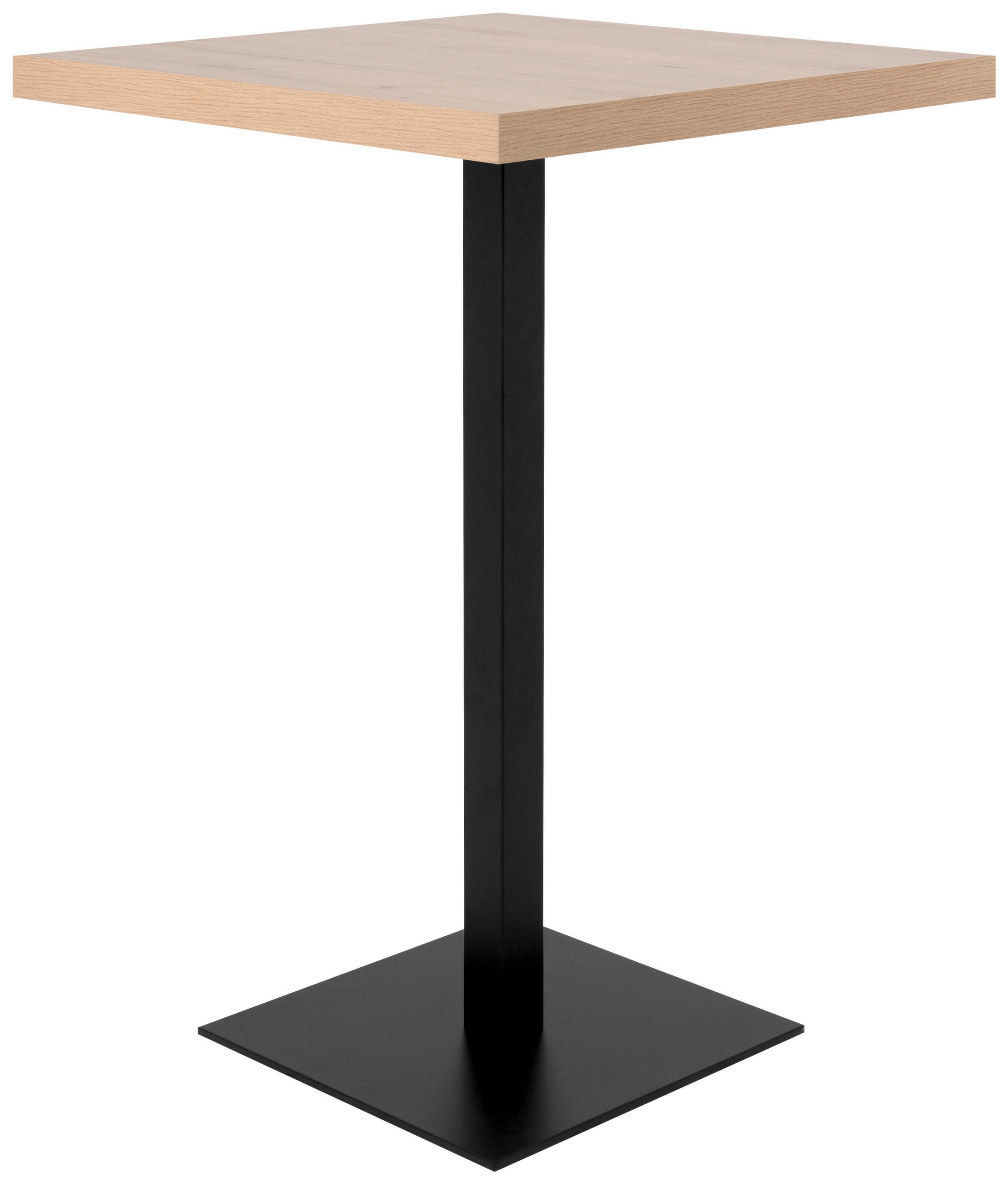 BARTISCH in Holzwerkstoff 70/70/105 cm   - Schwarz/Eiche Artisan, MODERN, Holzwerkstoff/Metall (70/70/105cm) - MID.YOU