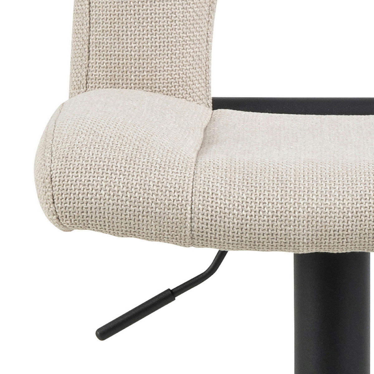 BAROVÁ STOLIČKA, béžová - svetlohnedá/čierna, Design, kov/textil (41,5/115/52cm) - MID.YOU