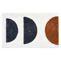 BADTEPPICH Weiß, Schwarz, Braun 60/90 cm  - Schwarz/Weiß, Basics, Textil (60/90cm) - Schöner Wohnen