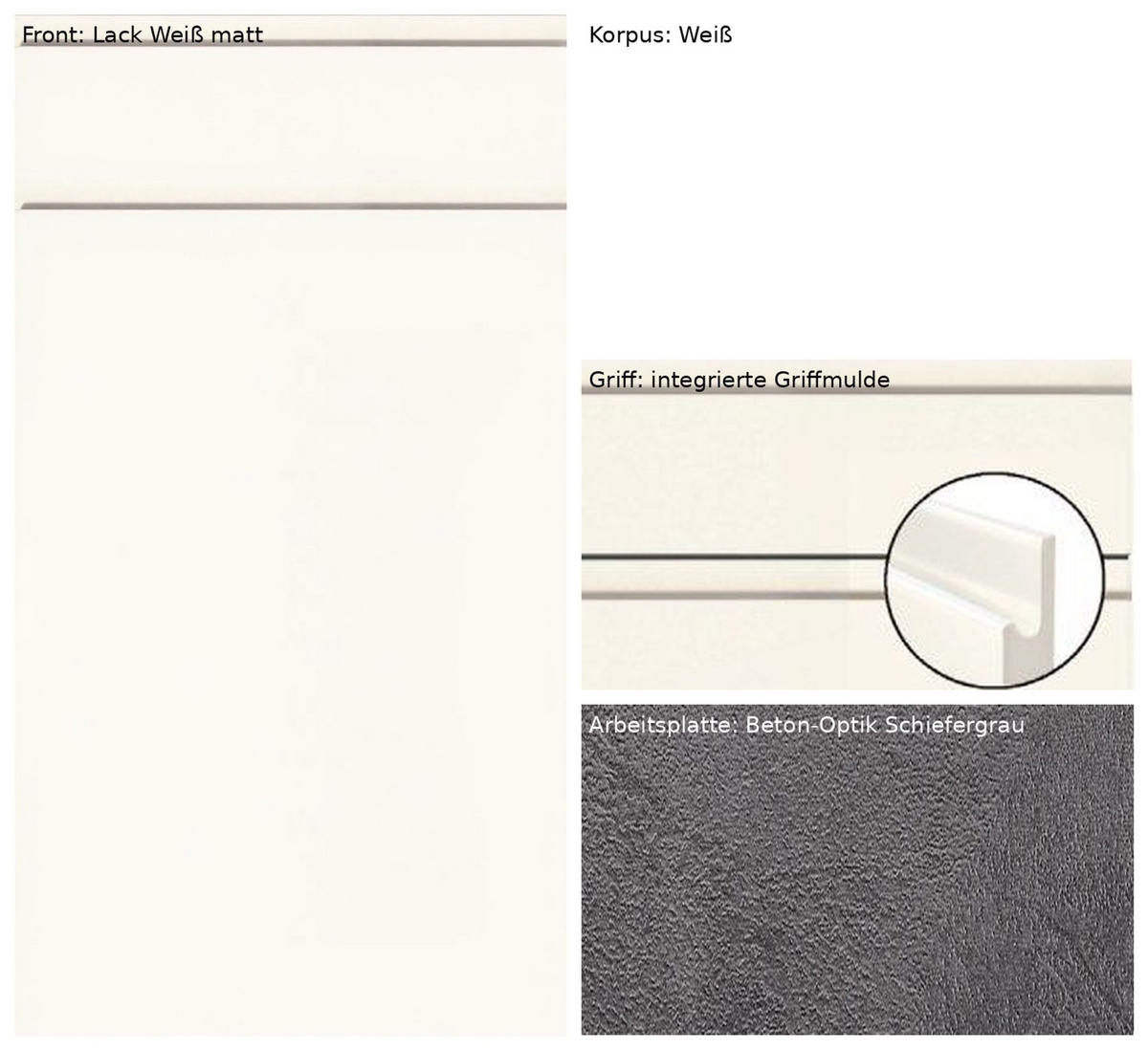 UNTERSCHRANK 100/91,8/58 cm   - Weiß, Basics, Holzwerkstoff (100/91,8/58cm) - Impuls