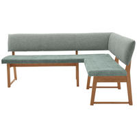 ECKBANK 240/180 cm  in Mintgrün, Wildeiche  - Wildeiche/Mintgrün, KONVENTIONELL, Holz/Textil (240/180cm) - Valnatura