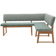 ECKBANK 250/180 cm  in Mintgrün, Wildeiche  - Wildeiche/Mintgrün, KONVENTIONELL, Holz/Textil (250/180cm) - Valnatura