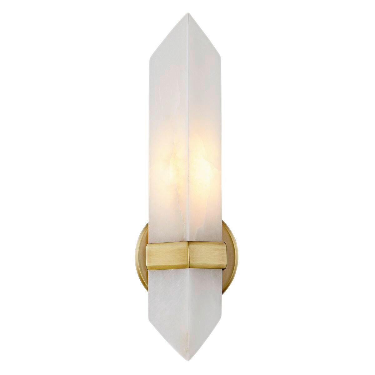 WANDLEUCHTE    - Messingfarben, KONVENTIONELL, Glas/Metall (38,1/9,1/10,5cm) - Elstead Lighting