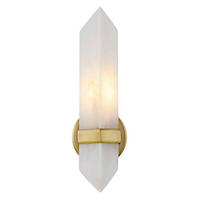WANDLEUCHTE    - Messingfarben, KONVENTIONELL, Glas/Metall (38,1/9,1/10,5cm) - Elstead Lighting