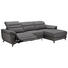WOHNLANDSCHAFT Kopfteilverstellung, Relaxfunktion - Silberfarben/Grau, MODERN, Textil/Metall (269/167cm) - Xora