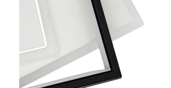 LED-DECKENLEUCHTE Richmond 70/30/6 cm  - Schwarz/Weiß, LIFESTYLE, Kunststoff/Metall (70/30/6cm) - Novel