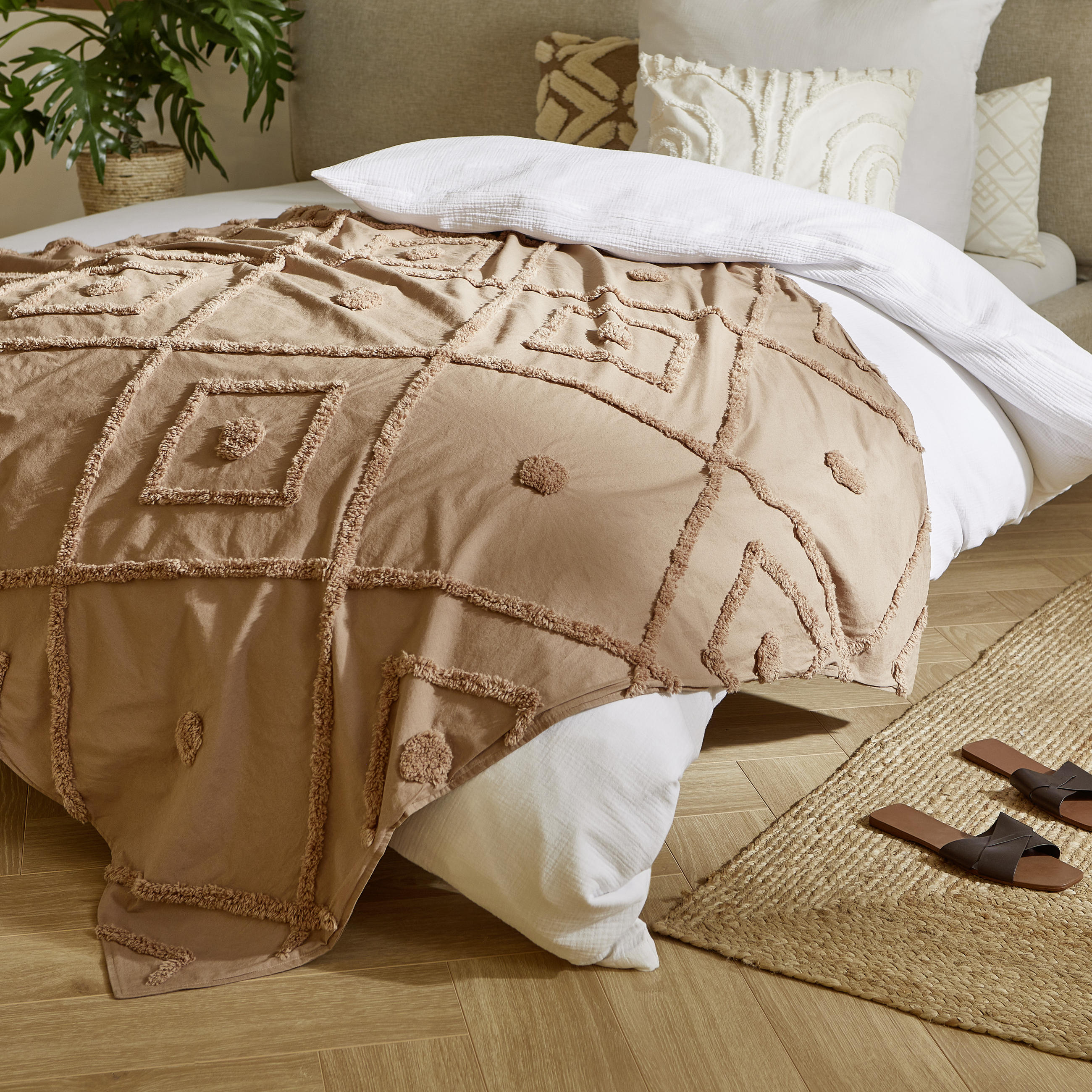 ÜBERWURF - Naturfarben, Trend, Textil (140/200cm) - Ambiente