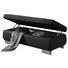 HOCKER Lederlook, Webstoff Anthrazit, Schwarz - Chromfarben/Anthrazit, Design, Textil/Metall (130/42/62cm) - Carryhome